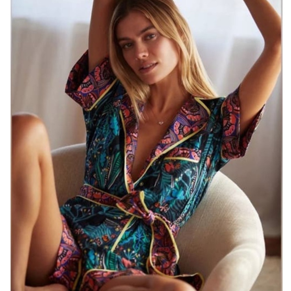 Anthropology Masha Volnova Floral Print Women's Romper